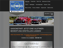 Tablet Screenshot of oldtimer-eu.com